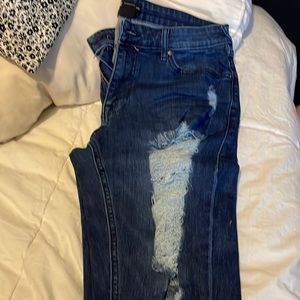 True religion Dark blue destroyed jeans sz 32